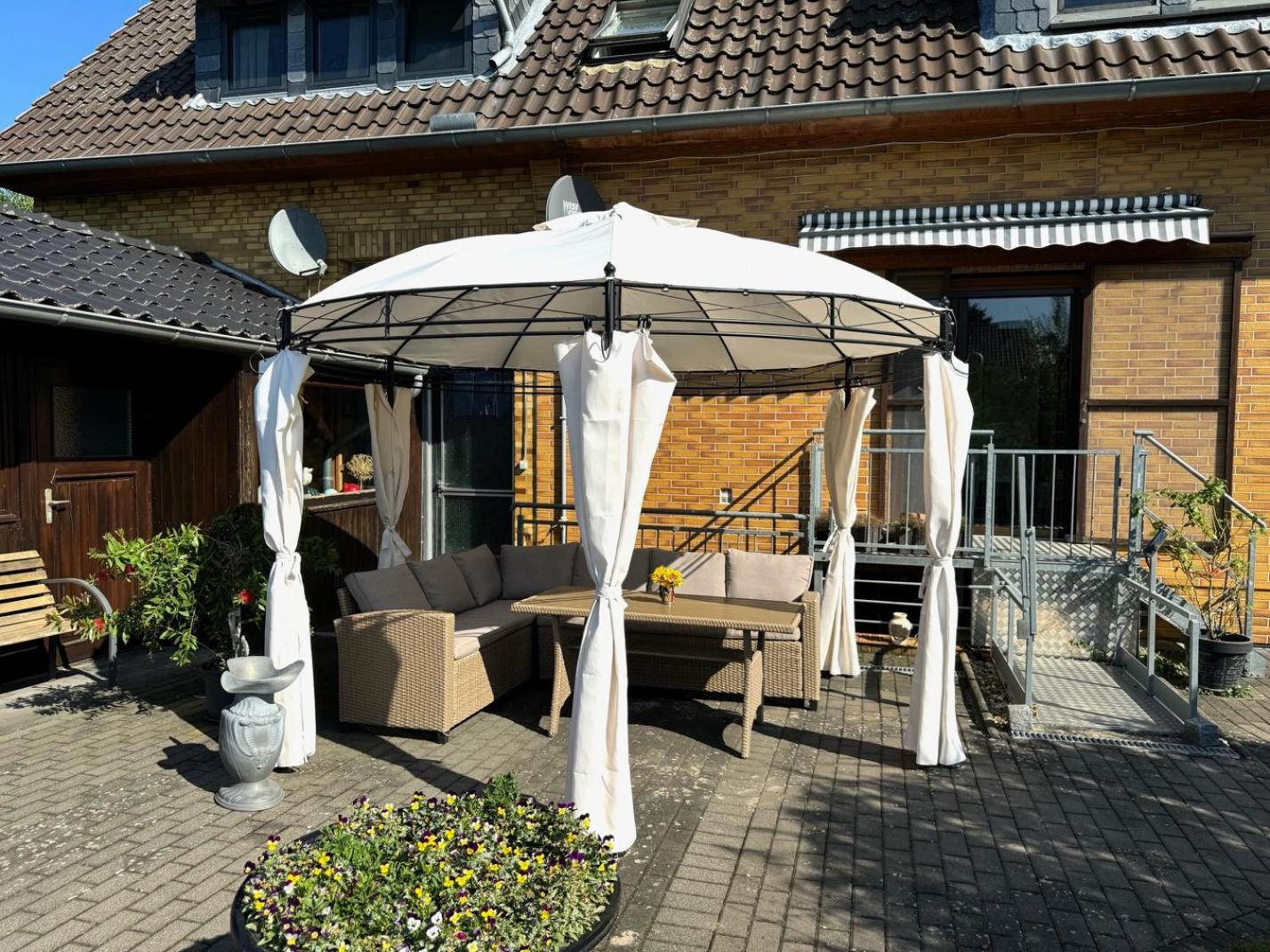 Ferien-Whg Moewe Nahe Steinhuder Meer Mit Garten Und Balkon Hagenburg Exterior foto