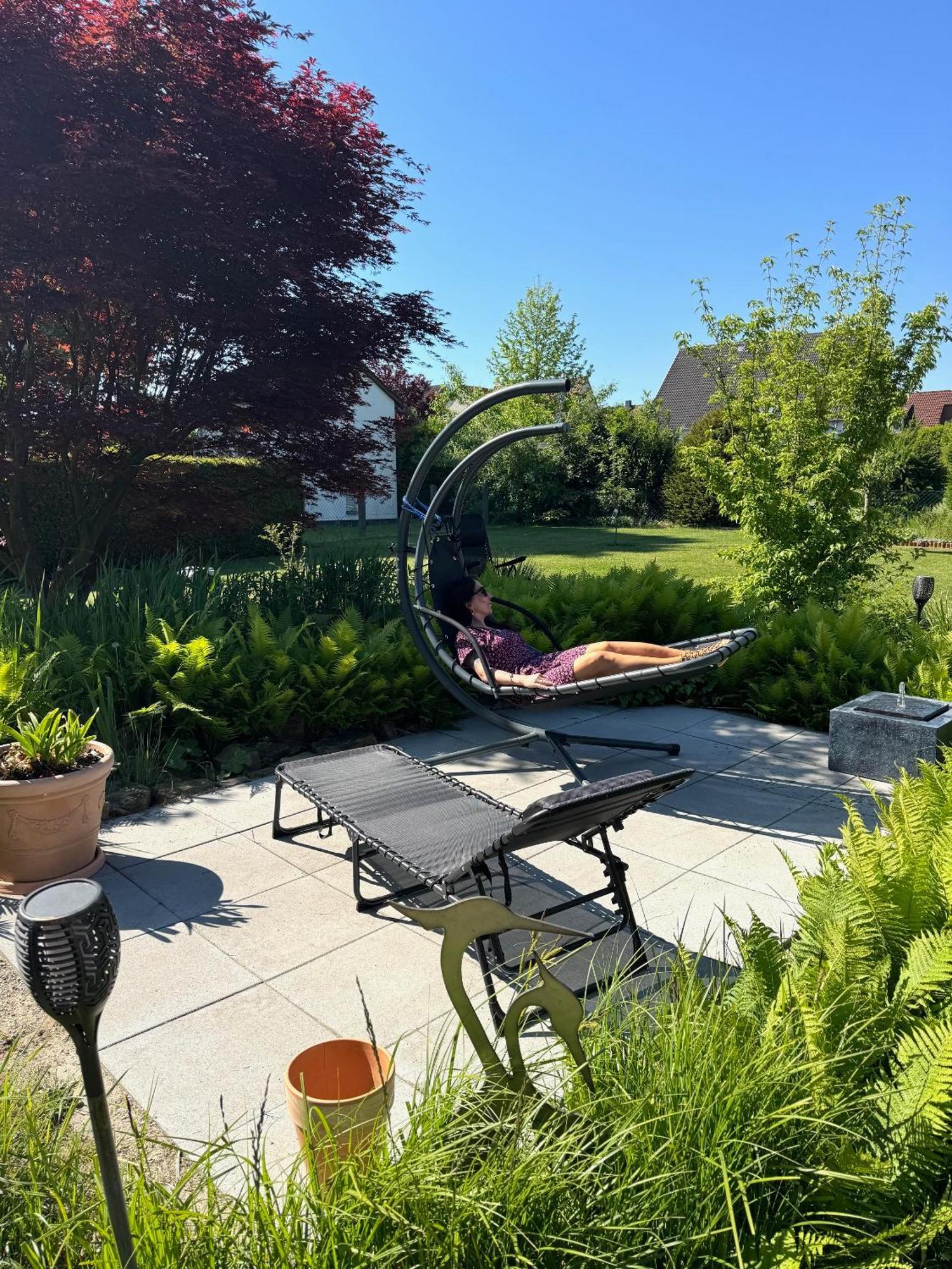 Ferien-Whg Moewe Nahe Steinhuder Meer Mit Garten Und Balkon Hagenburg Exterior foto